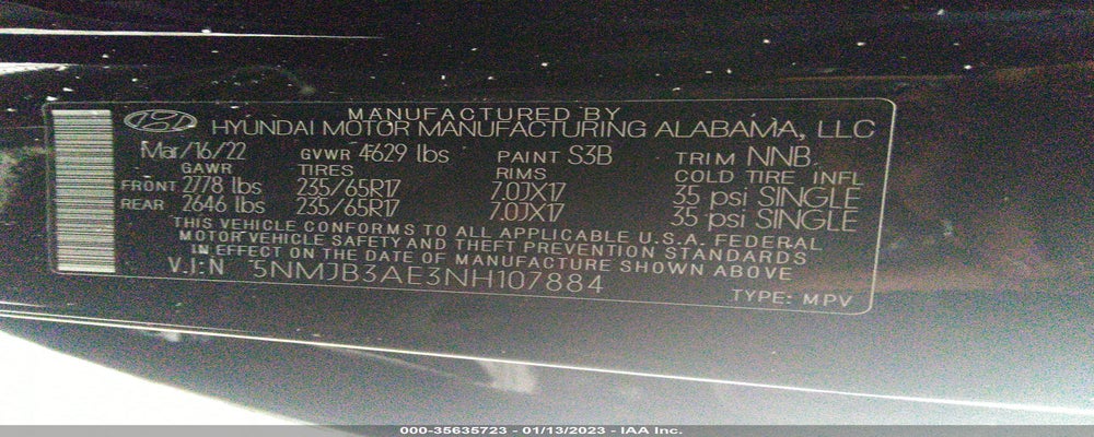 5NMJB3AE3NH107884 2022 HYUNDAI TUCSON photo no. 9
