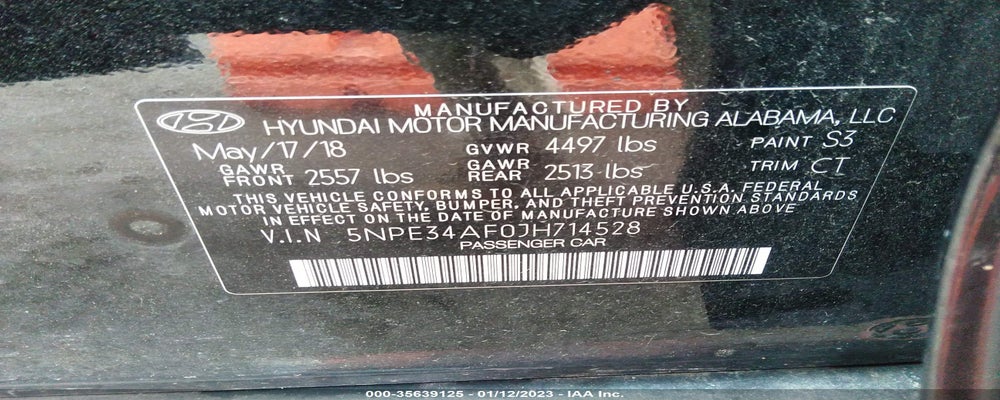 5NPE34AF0JH714528 2018 HYUNDAI SONATA photo no. 9