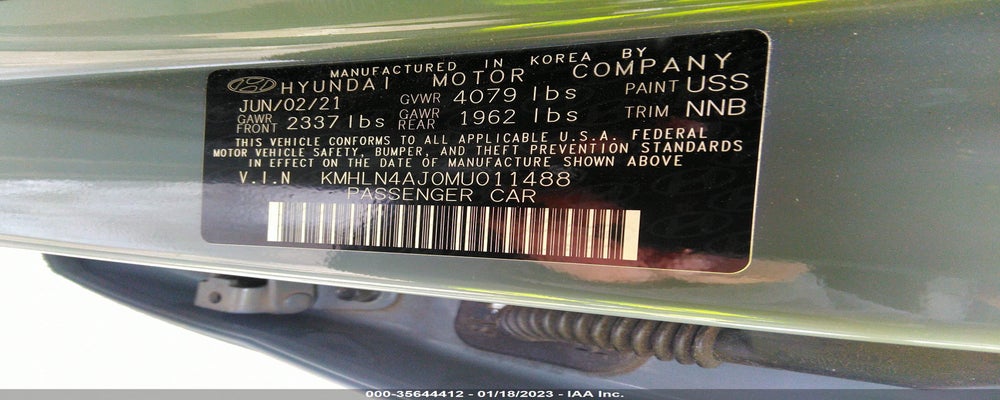 KMHLN4AJ0MU011488 2021 HYUNDAI ELANTRA HYBRID photo no. 9