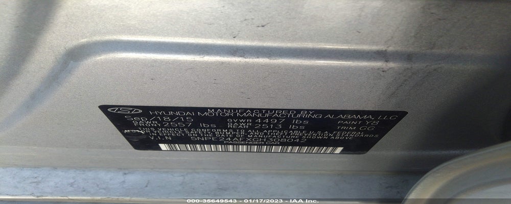5NPE24AFXGH308042 2016 HYUNDAI SONATA photo no. 9