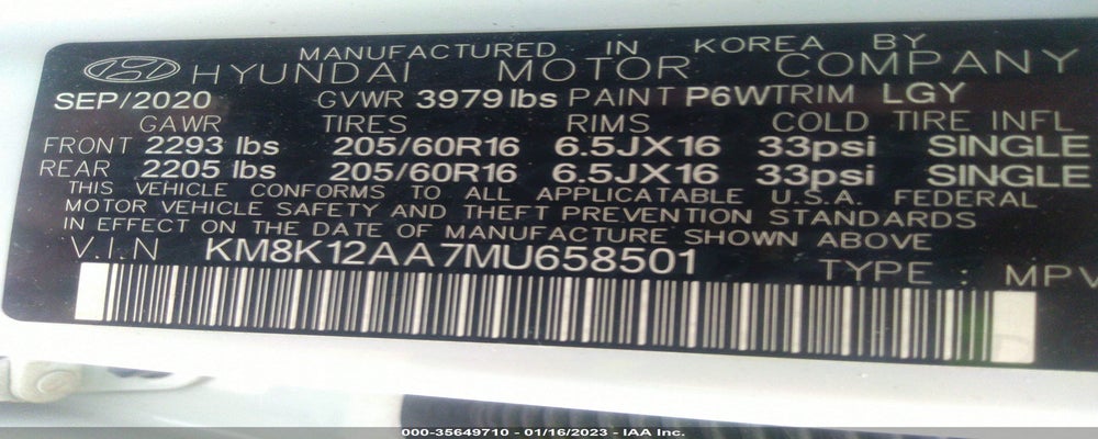KM8K12AA7MU658501 2021 HYUNDAI KONA photo no. 9