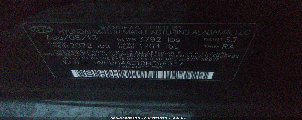 5NPDH4AE1DH396377 2013 HYUNDAI ELANTRA photo no. 9