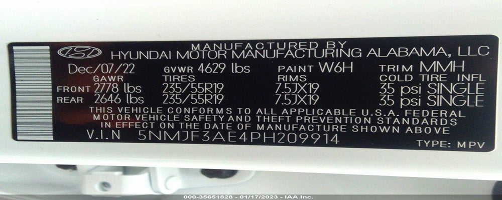5NMJF3AE4PH209914 2023 HYUNDAI TUCSON photo no. 9