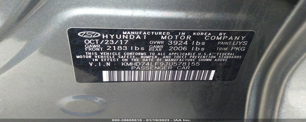 KMHD74LF9JU578155 2018 HYUNDAI ELANTRA photo no. 9