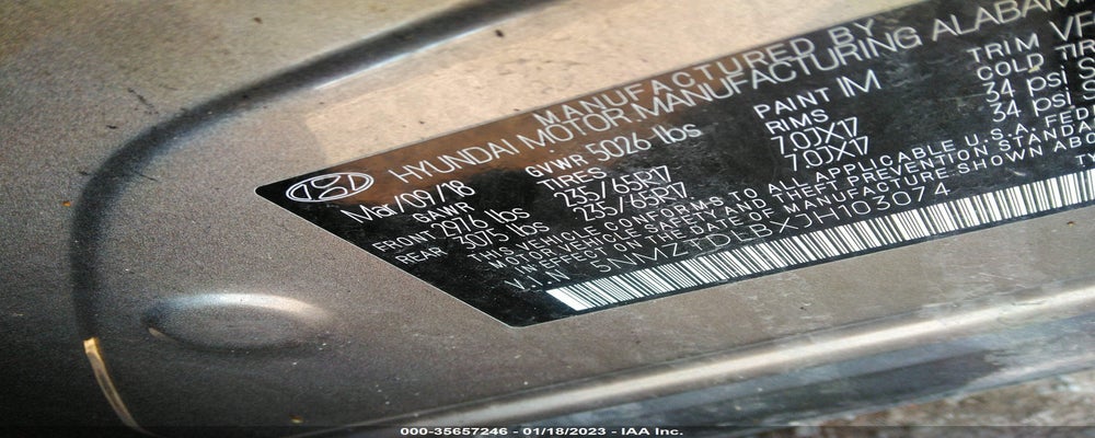 5NMZTDLBXJH103074 2018 HYUNDAI SANTA FE SPORT photo no. 9