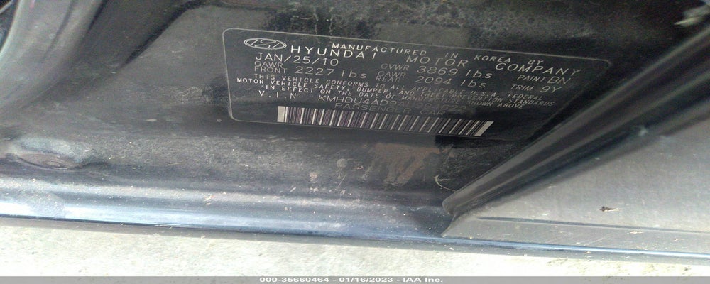 KMHDU4AD9AU994622 2010 HYUNDAI ELANTRA photo no. 9
