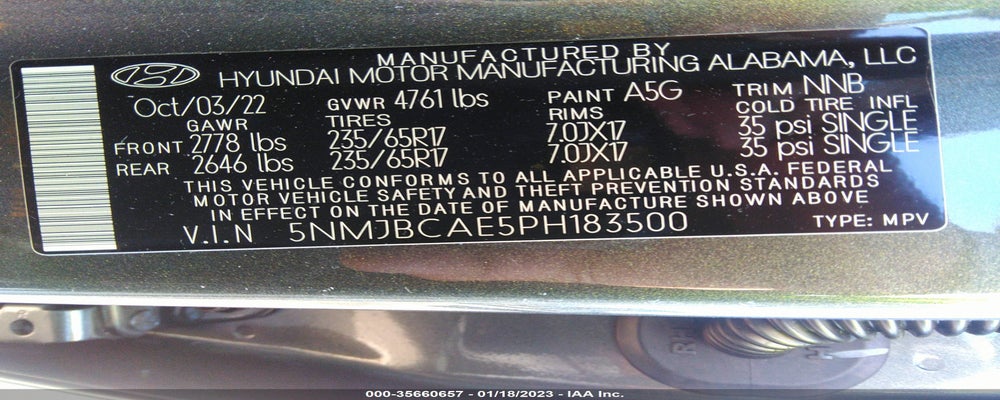5NMJBCAE5PH183500 2023 HYUNDAI TUCSON photo no. 9