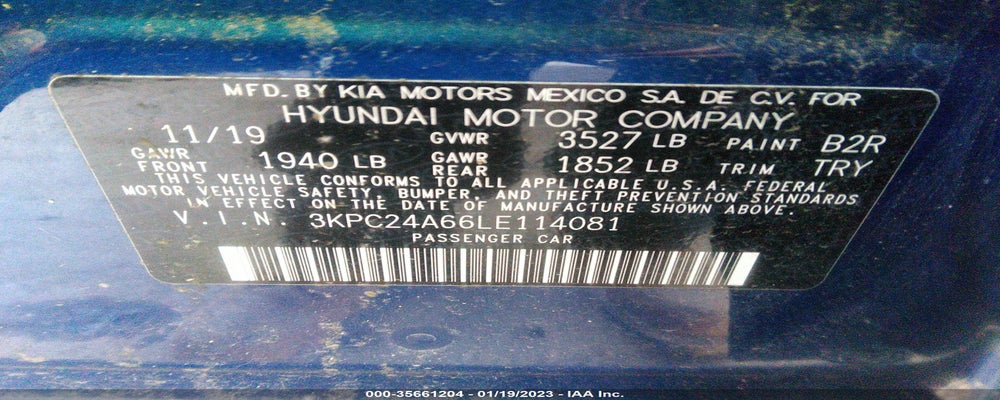 3KPC24A66LE114081 2020 HYUNDAI ACCENT photo no. 9