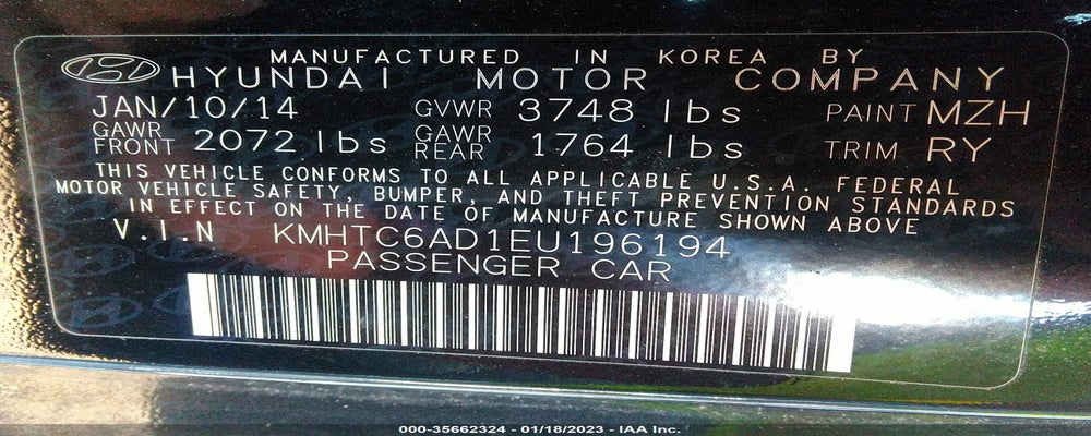 KMHTC6AD1EU196194 2014 HYUNDAI VELOSTER photo no. 9