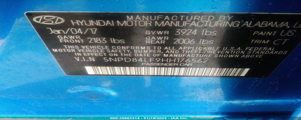 5NPD84LF9HH176562 2017 HYUNDAI ELANTRA photo no. 9