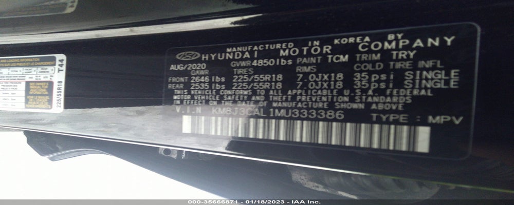 KM8J3CAL1MU333386 2021 HYUNDAI TUCSON photo no. 9