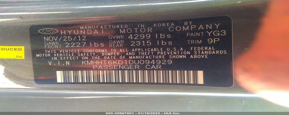 KMHHT6KD1DU094929 2013 HYUNDAI GENESIS COUPE photo no. 9