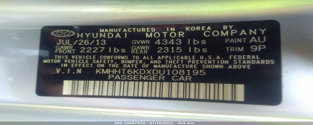 KMHHT6KDXDU108195 2013 HYUNDAI GENESIS COUPE photo no. 9