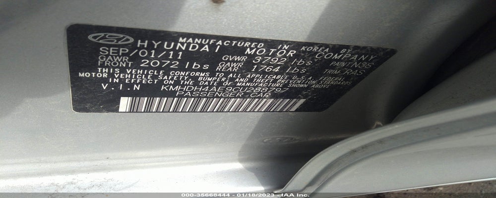 KMHDH4AE9CU288797 2012 HYUNDAI ELANTRA photo no. 9