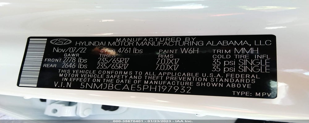 5NMJBCAE5PH197932 2023 HYUNDAI TUCSON photo no. 9