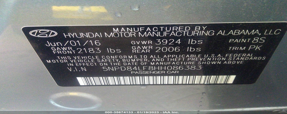 5NPD84LF8HH086383 2017 HYUNDAI ELANTRA photo no. 9