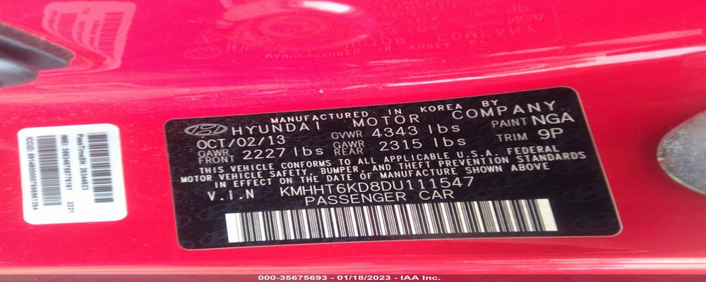 KMHHT6KD8DU111547 2013 HYUNDAI GENESIS COUPE photo no. 9