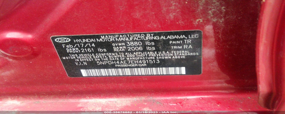 5NPDH4AE7EH491513 2014 HYUNDAI ELANTRA photo no. 9