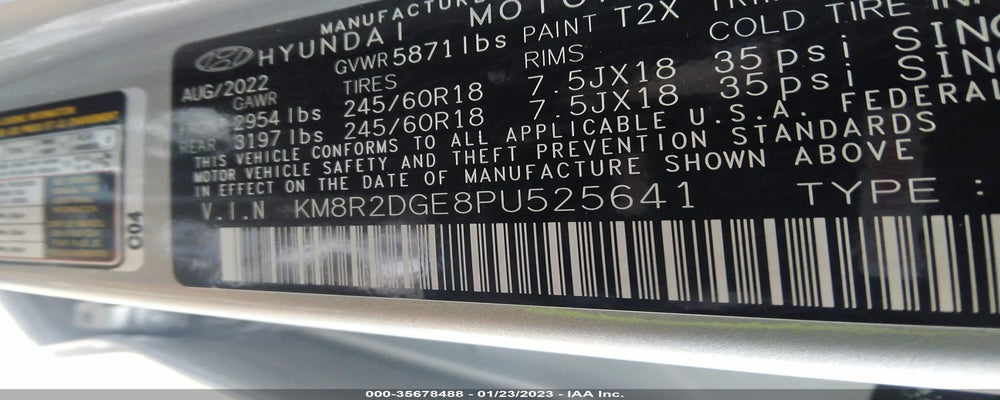 KM8R2DGE8PU525641 2023 HYUNDAI PALISADE photo no. 9