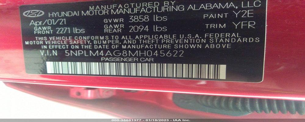 5NPLM4AG8MH045622 2021 HYUNDAI ELANTRA photo no. 9