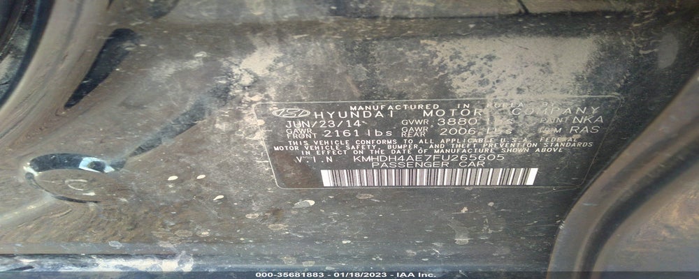 KMHDH4AE7FU265605 2015 HYUNDAI ELANTRA photo no. 9