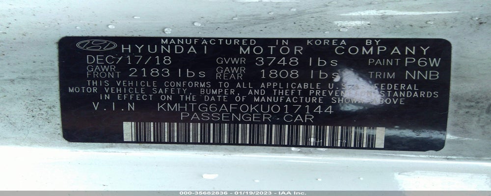 KMHTG6AF0KU017144 2019 HYUNDAI VELOSTER photo no. 9