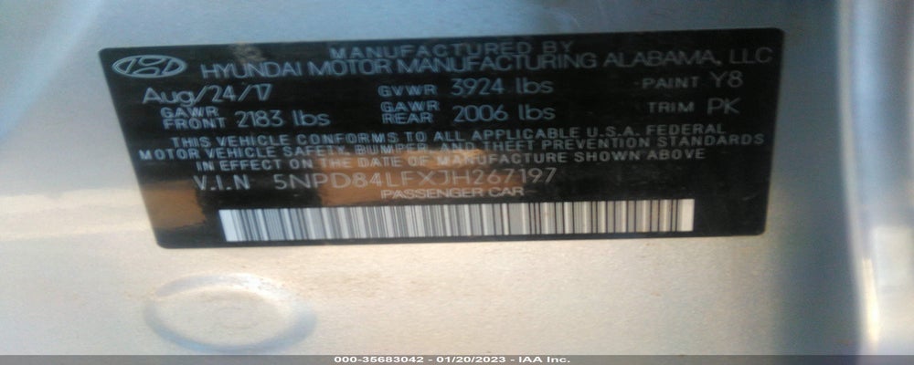 5NPD84LFXJH267197 2018 HYUNDAI ELANTRA photo no. 9