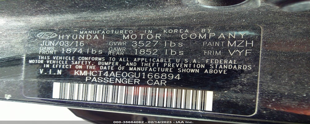 KMHCT4AE0GU166894 2016 HYUNDAI ACCENT photo no. 9