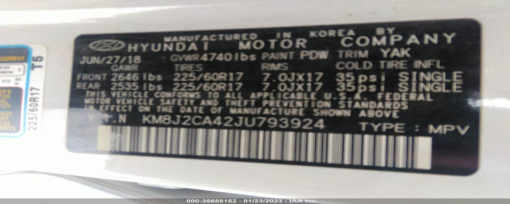KM8J2CA42JU793924 2018 HYUNDAI TUCSON photo no. 9