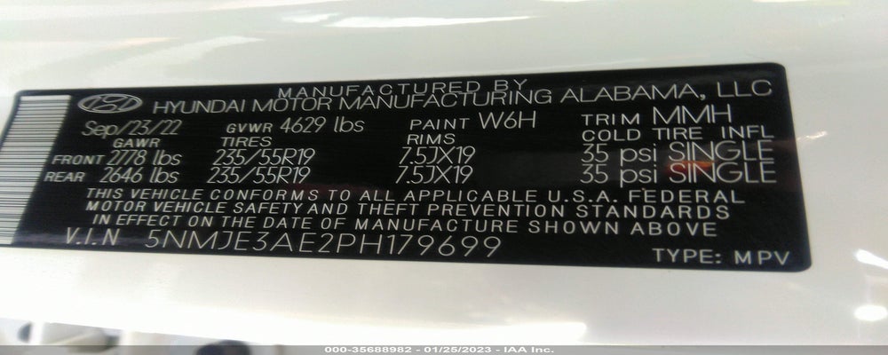 5NMJE3AE2PH179699 2023 HYUNDAI TUCSON photo no. 9