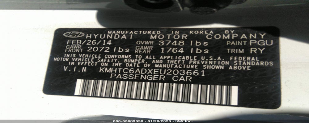 KMHTC6ADXEU203661 2014 HYUNDAI VELOSTER photo no. 9