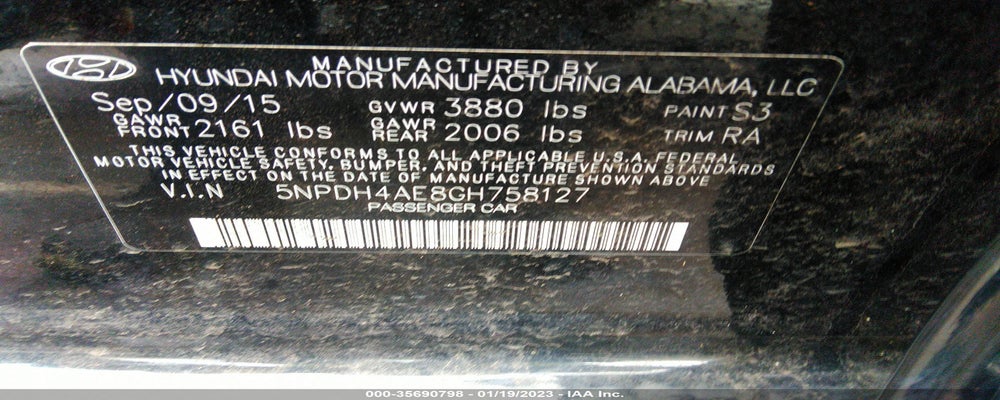 5NPDH4AE8GH758127 2016 HYUNDAI ELANTRA photo no. 9