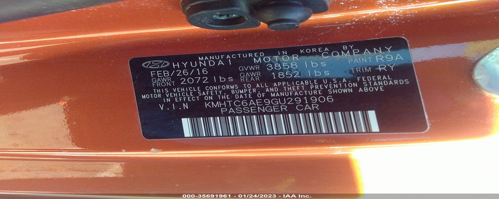 KMHTC6AE9GU291906 2016 HYUNDAI VELOSTER photo no. 9