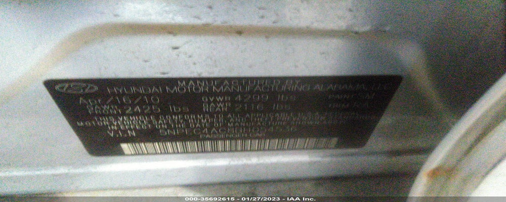 5NPEC4AC8BH054536 2011 HYUNDAI SONATA photo no. 9