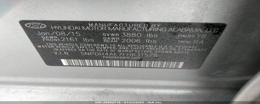 5NPDH4AE7FH631528 2015 HYUNDAI ELANTRA photo no. 9