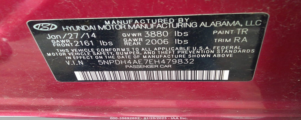 5NPDH4AE7EH479832 2014 HYUNDAI ELANTRA photo no. 9