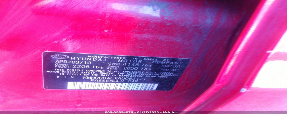 KMHDB8AEXAU082121 2010 HYUNDAI ELANTRA TOURING photo no. 9
