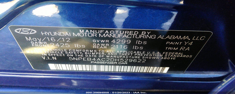 5NPEB4AC2DH529622 2013 HYUNDAI SONATA photo no. 9