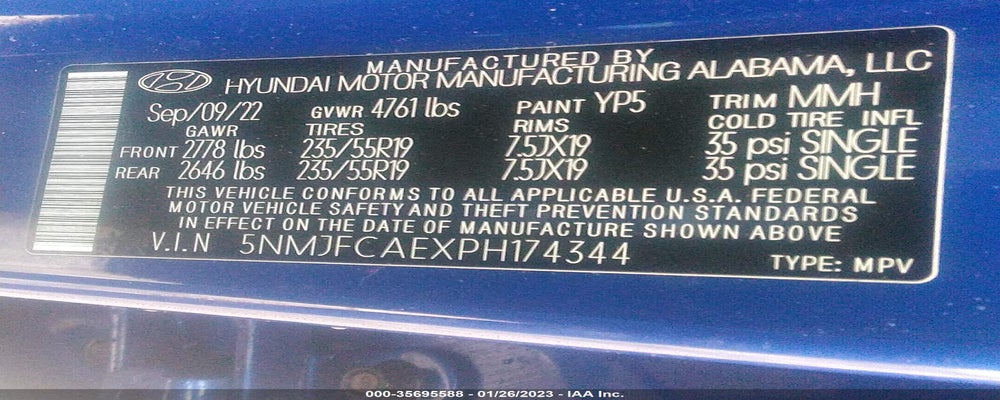 5NMJFCAEXPH174344 2023 HYUNDAI TUCSON photo no. 9