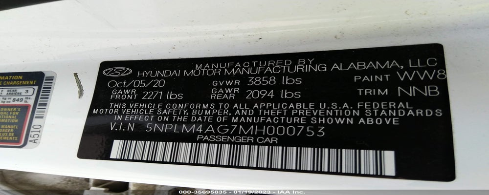 5NPLM4AG7MH000753 2021 HYUNDAI ELANTRA photo no. 9