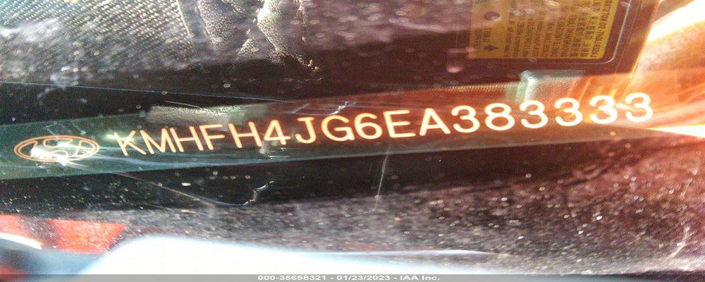 KMHFH4JG6EA383333 2014 HYUNDAI AZERA photo no. 9