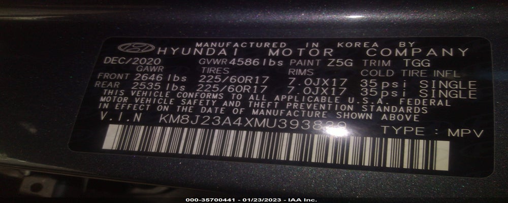 KM8J23A4XMU393839 2021 HYUNDAI TUCSON photo no. 9