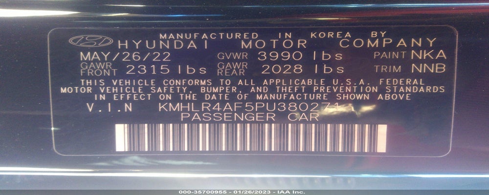 KMHLR4AF5PU380271 2023 HYUNDAI ELANTRA photo no. 9
