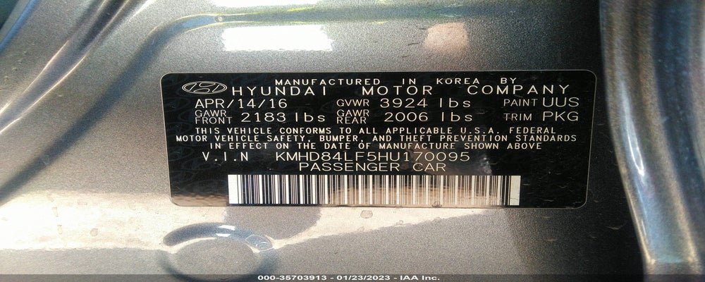 KMHD84LF5HU170095 2017 HYUNDAI ELANTRA photo no. 9