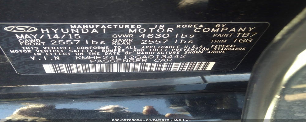 KMHE24L12GA013442 2016 HYUNDAI SONATA HYBRID photo no. 9