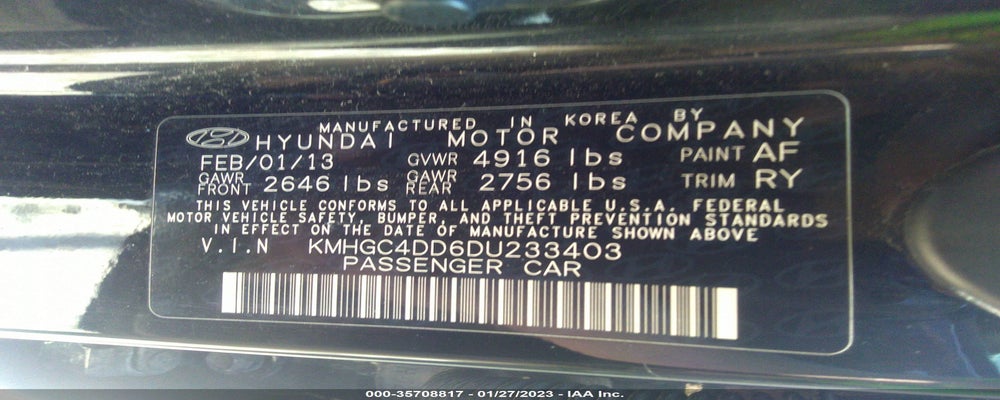 KMHGC4DD6DU233403 2013 HYUNDAI GENESIS photo no. 9