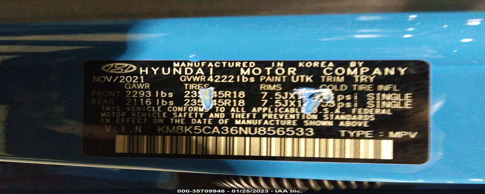 KM8K5CA36NU856533 2022 HYUNDAI KONA photo no. 9