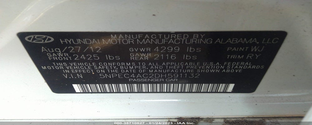 5NPEC4AC2DH591132 2013 HYUNDAI SONATA photo no. 9