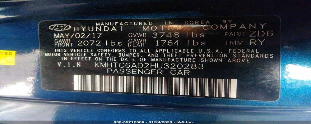 KMHTC6AD2HU320283 2017 HYUNDAI VELOSTER photo no. 9