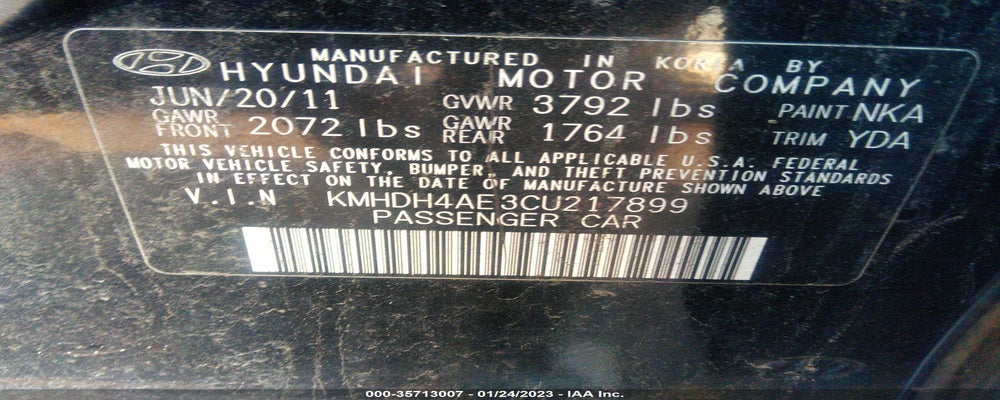 KMHDH4AE3CU217899 2012 HYUNDAI ELANTRA photo no. 9